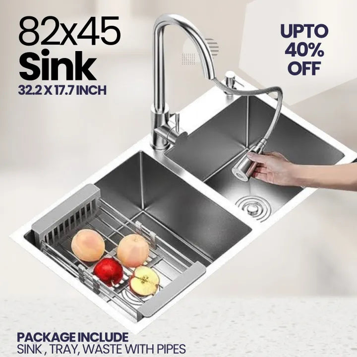 Stainless Steel Double Bowl Kitchen Sink
