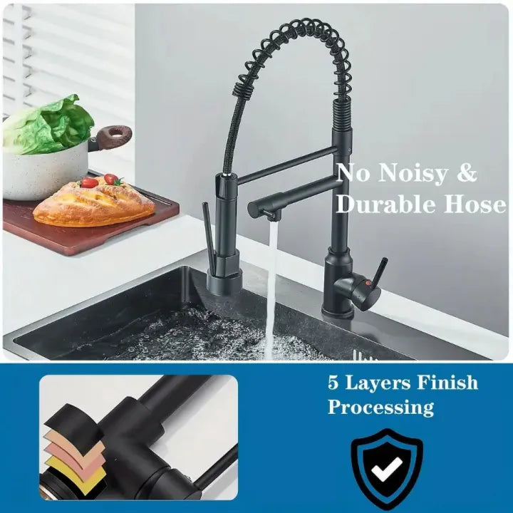 360° Movable Pull-Out Kitchen Faucet