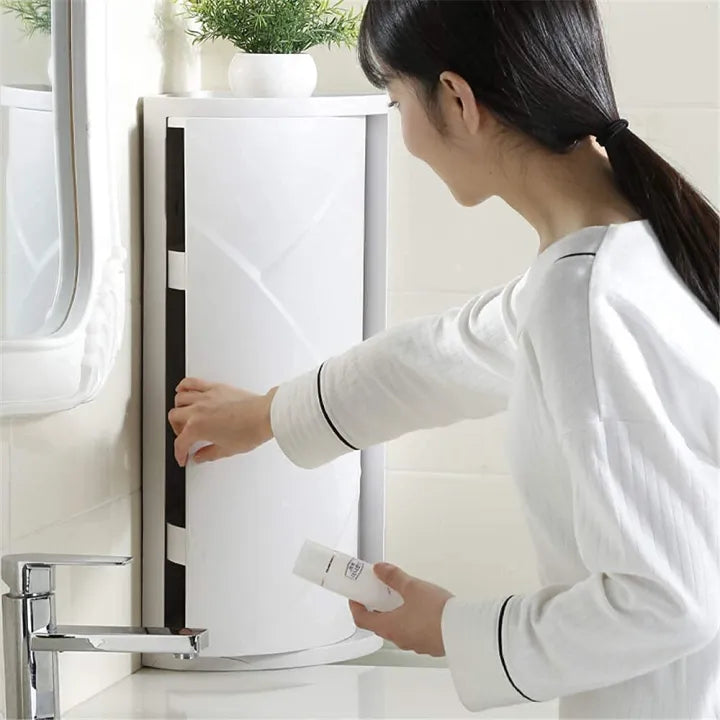 Large ABS Bathroom Corner Cabinet
