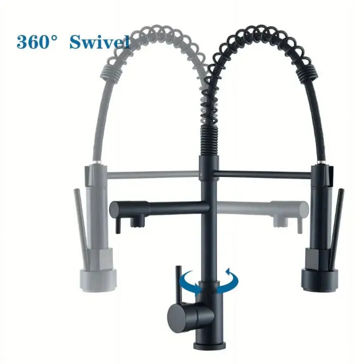 360° Movable Pull-Out Kitchen Faucet
