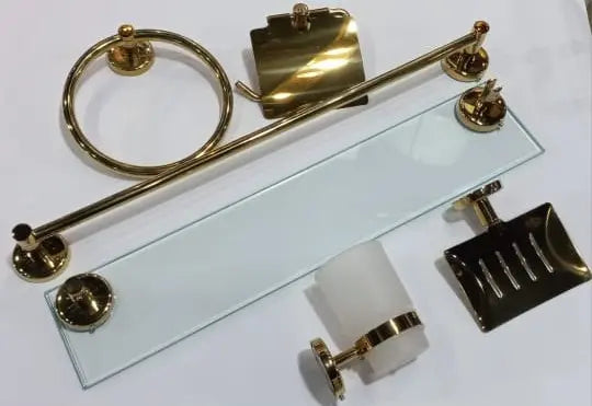 Golden Bathroom 7-Piece Bathroom Set