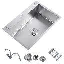 304 Stainless Steel Single Bowl Sink