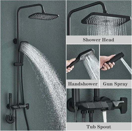 Complete Piano Bathroom Fittings Set FARHANTRADERS