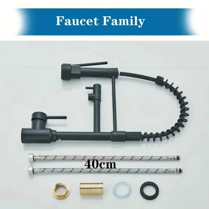 360° Movable Pull-Out Kitchen Faucet