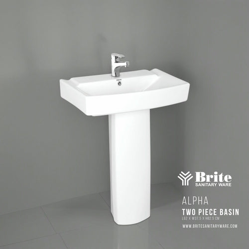 Alpha Two Piece Basin by Brite Sanitary Ware SANITARYHOMESUPPLIER