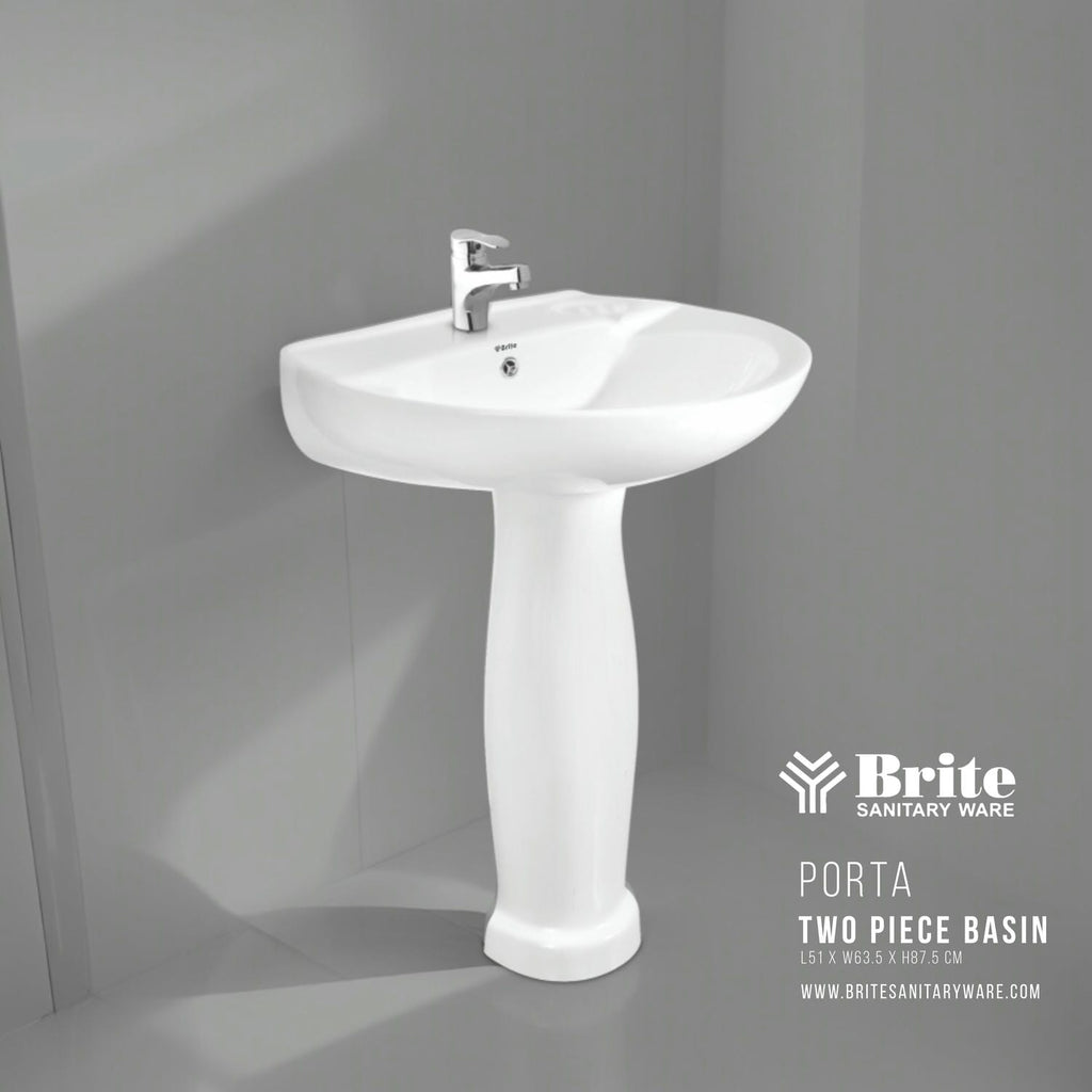 Porta Two Piece Basin by Brite Sanitary Ware SANITARYHOMESUPPLIER