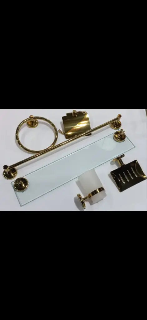 Golden Bathroom 7-Piece Bathroom Set