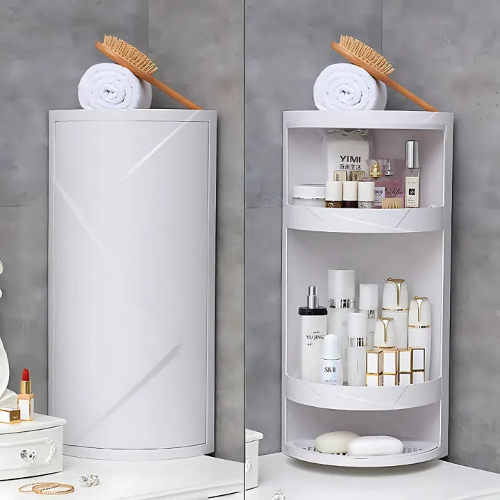 Large ABS Bathroom Corner Cabinet