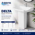 Delta Wash Basin Pedestal – Brite Sanitary Ware SANITARYHOMESUPPLIER