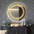 Modern CNC Laser LED Vanity Mirror with Touch Sensor