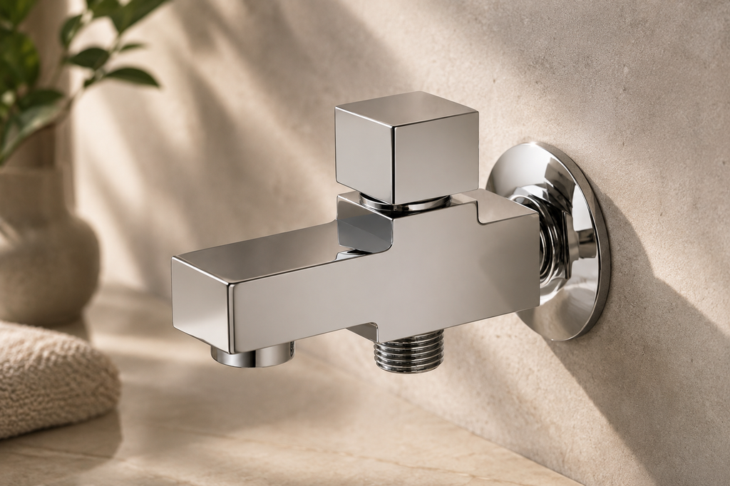 Turkplast Modern Square Design | Chrome Finish | Complete Shower Solution SANITARYHOMESUPPLIER